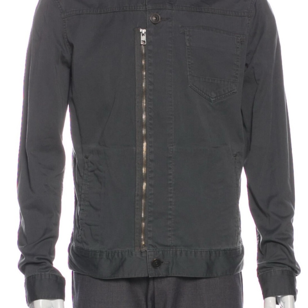 AllSaints Charcoal Lightweight Utility Jacket